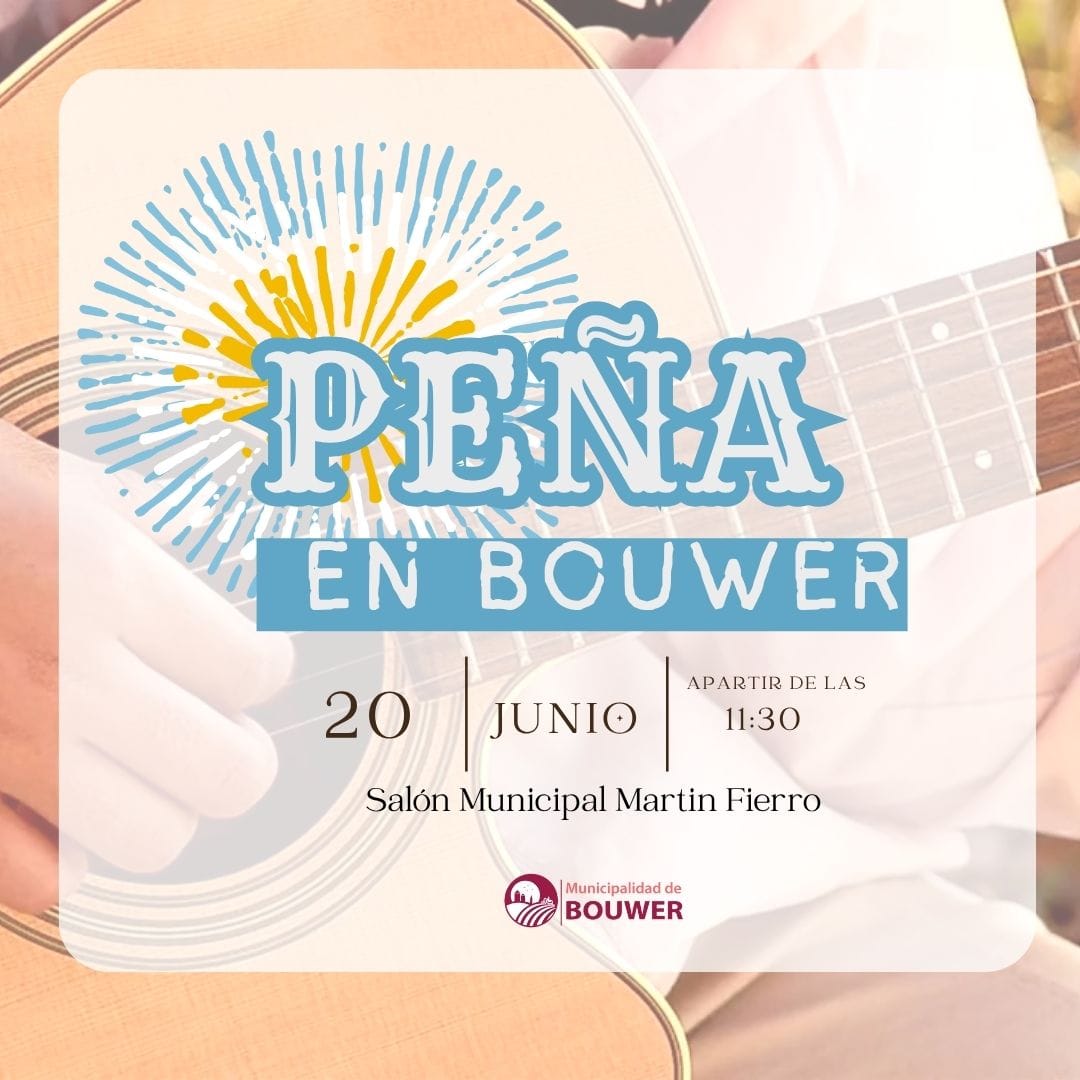 La Municipalidad de Bouwer te invita a conmemorar el Día de la Bandera